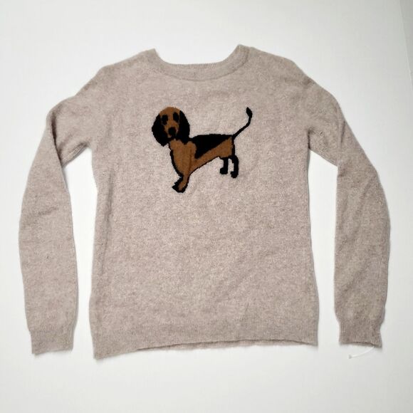Philosophy 100% Cashmere Daschund Dog Sweater Small RN 93178 Cozy $250 MSRP - Picture 2 of 8